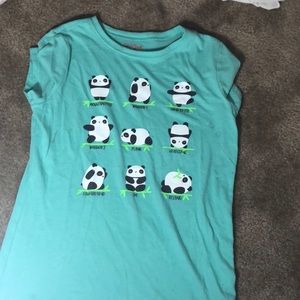 yoga panda t-shirt